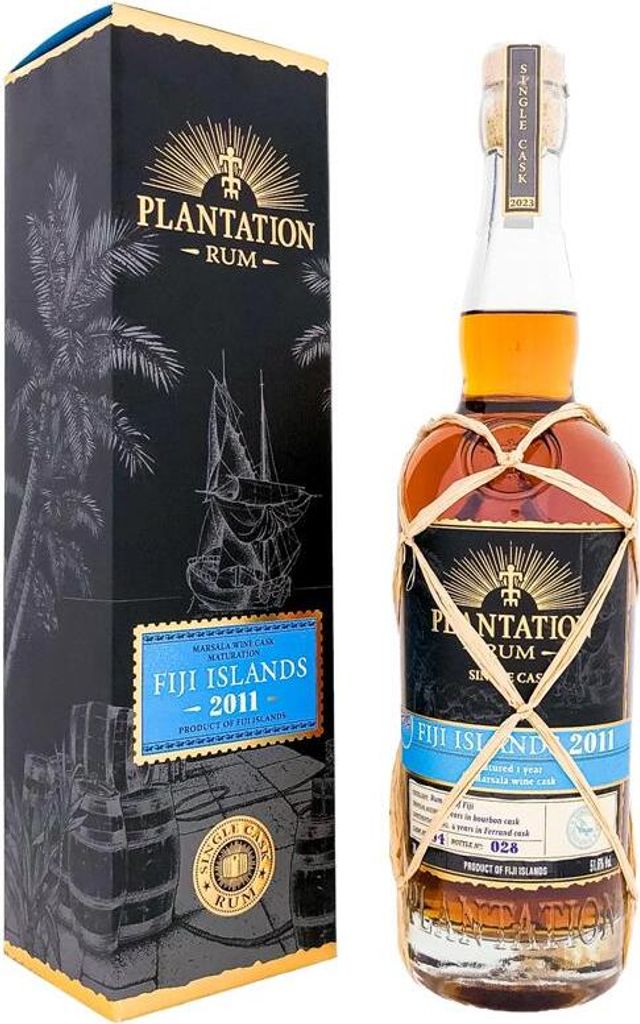 Plantation FIJI 2011 Single Cask 2023 Marsala Cask Finish + Box 700ml 51,6% Vol.