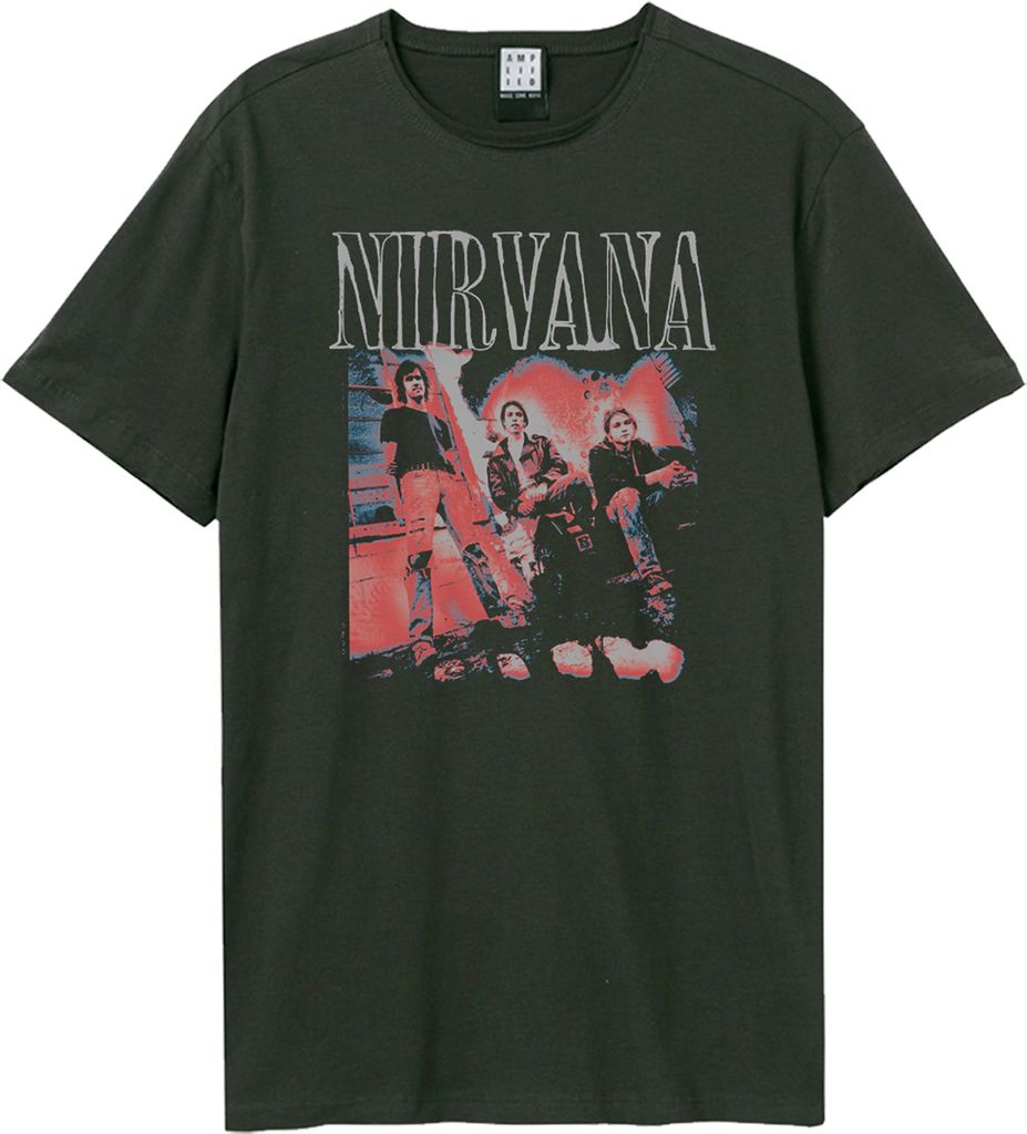 Amplified - "Distressed Band Photo" T-Shirt für Herren/Damen Uni GD1751 (S) (Holzkohle)