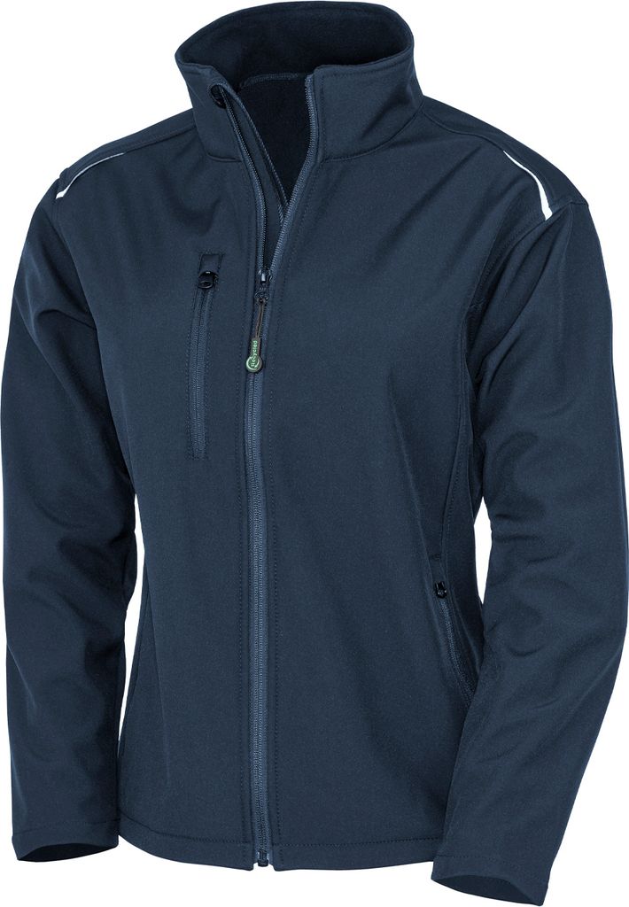 Result Genuine Recycled - Softshelljacke 3 Lagen für Damen RW8579 (M) (Marineblau)