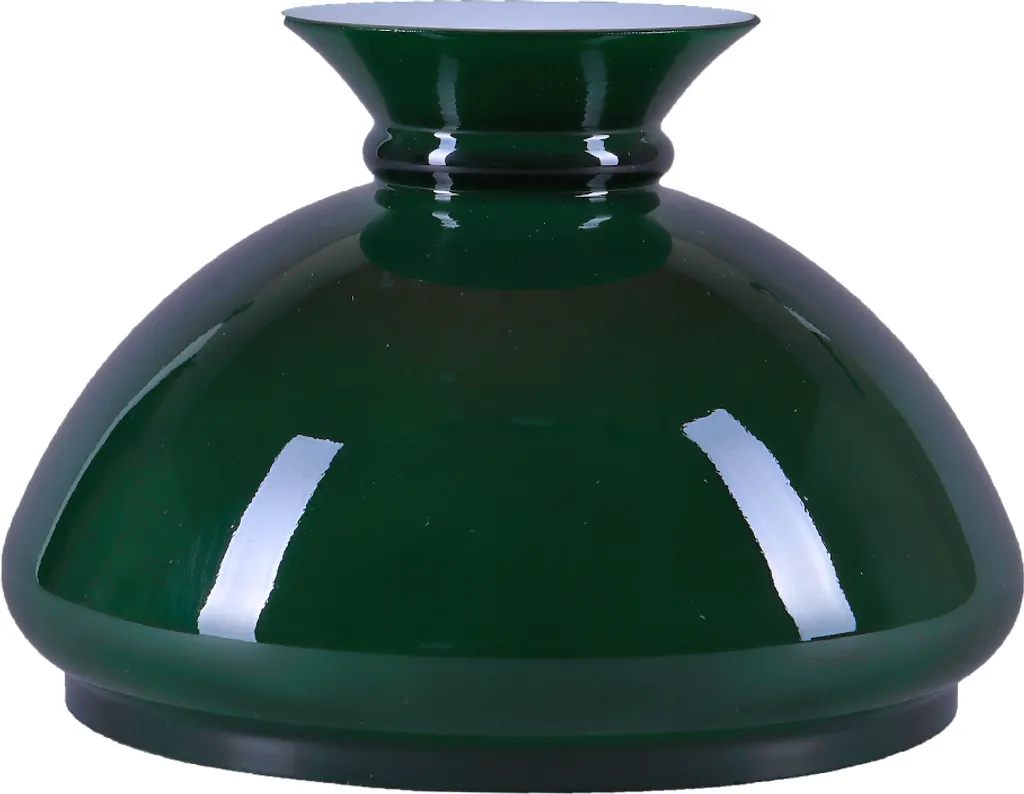 Abat-jour Verre Vert Ø 189mm pour Lampe à Pétrole - Culot E27 Standard