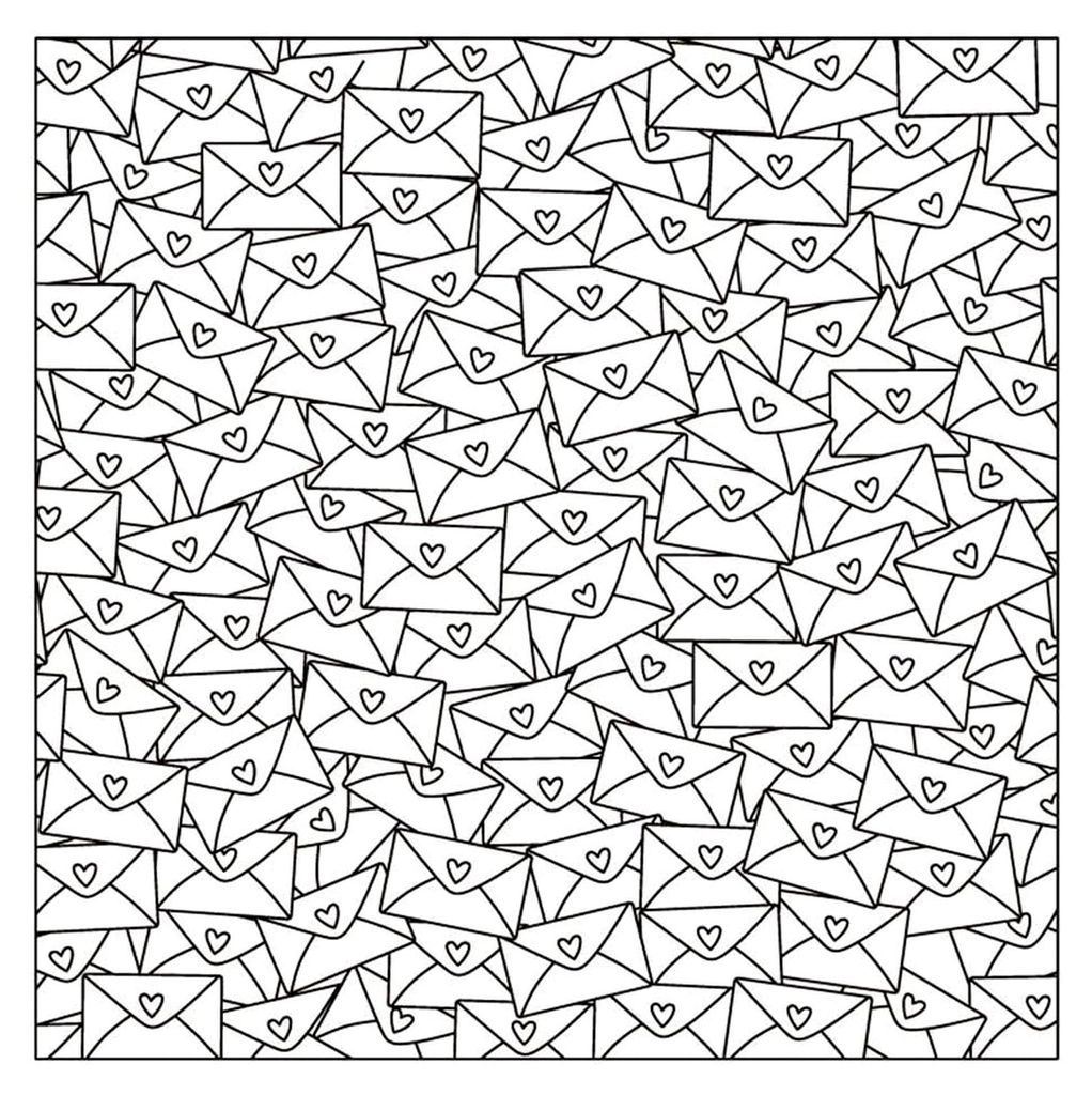 Umschlag Hintergrund Lots of Love Gummi Transparente Stempel für Scrapbooking und Kartenherstellung