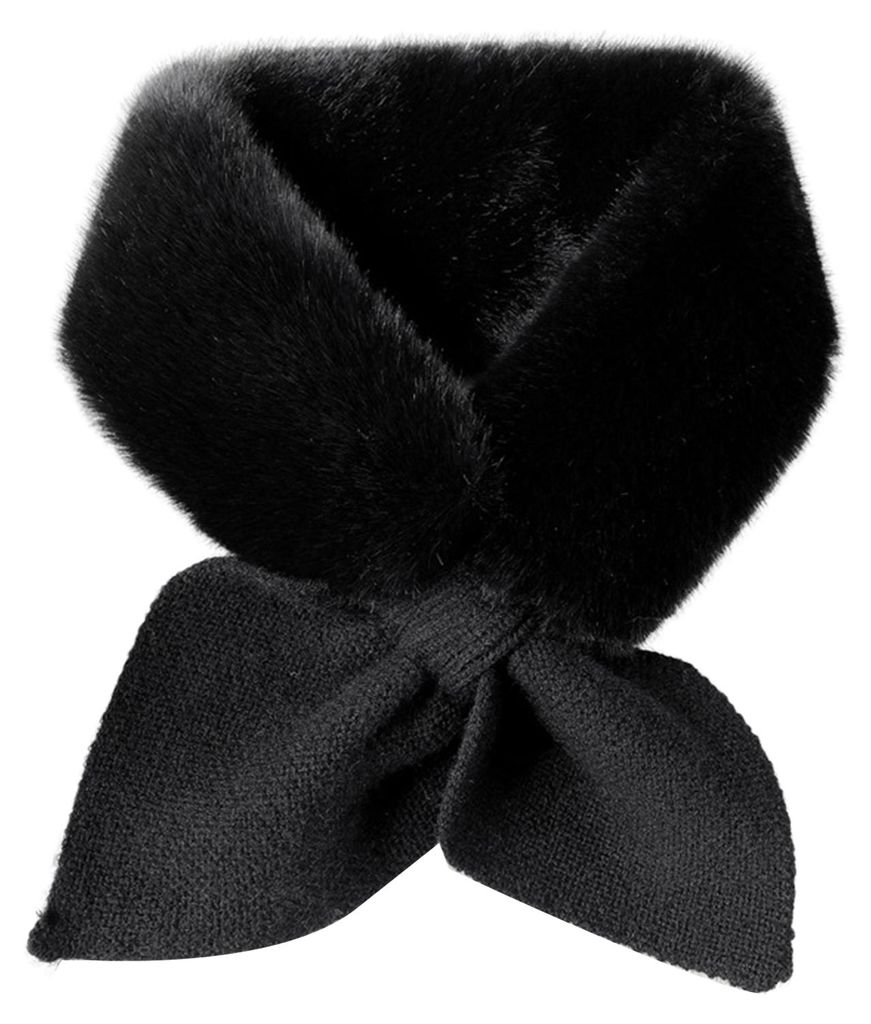 Dicker, warmer, breiter, edler Thermoschal für Damen, Herbst/Winter, aus Kunstkaninchenfell