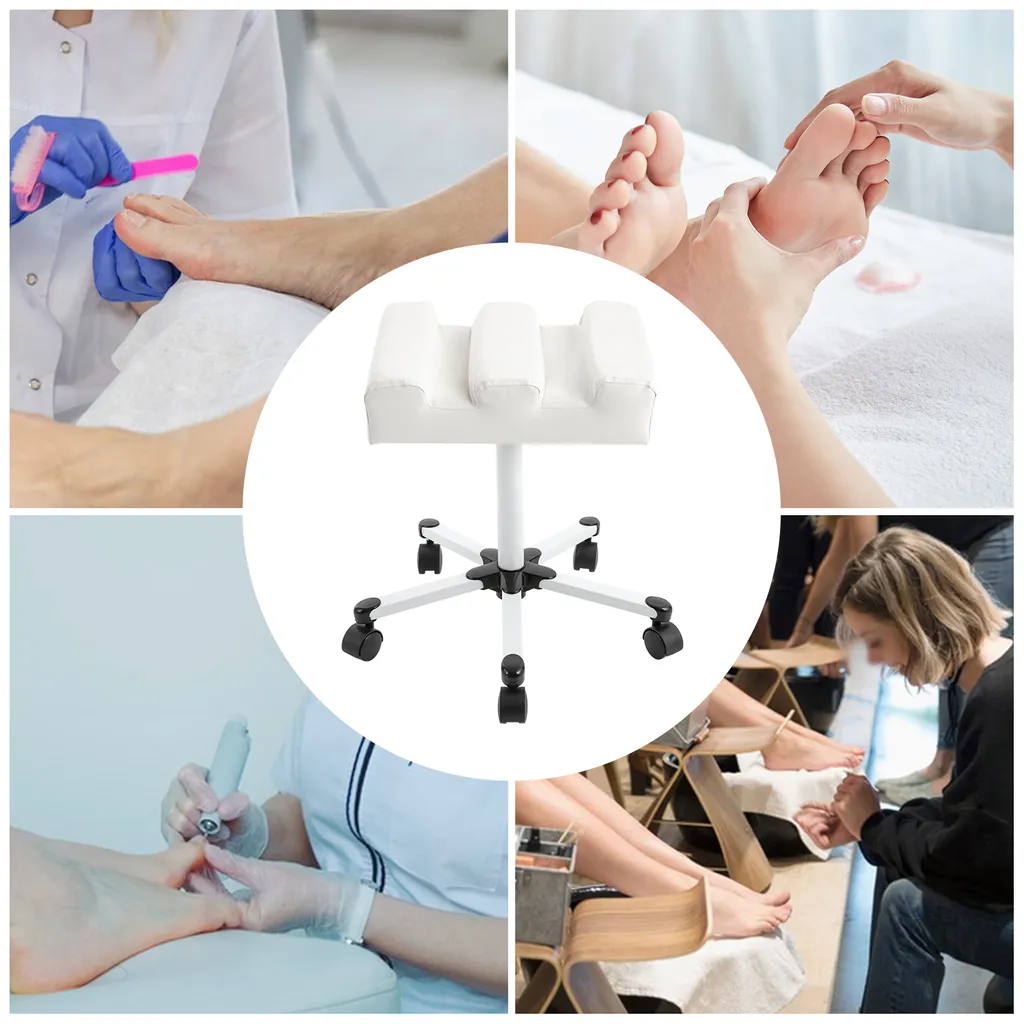 Tabouret de pédicure pour manucure à domicile réglable et mobile - 2