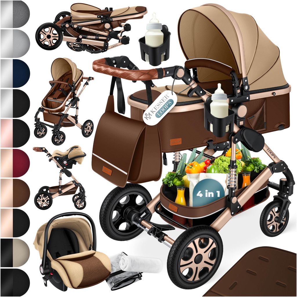 KESSER® Loops : Poussette combinée 4 en 1 pour enfants Image du produit 