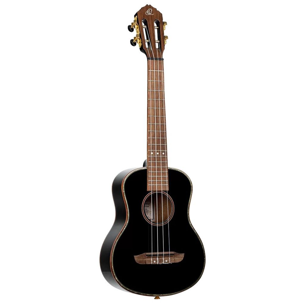 Ortega RUOX-TE Onyx Series Tenor Size Ukulele Black with Gig Bag