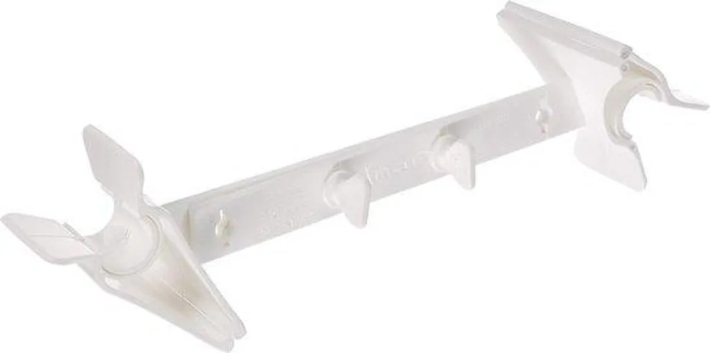 Fixation Rideau Fenêtre Sans Percer : Pinces Blanches Lot de 4 Pièces