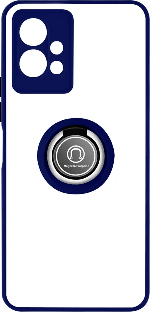 Custodia Vivo Y55 5G Avizar - Armatura Ibrida Blu con Ring Stand