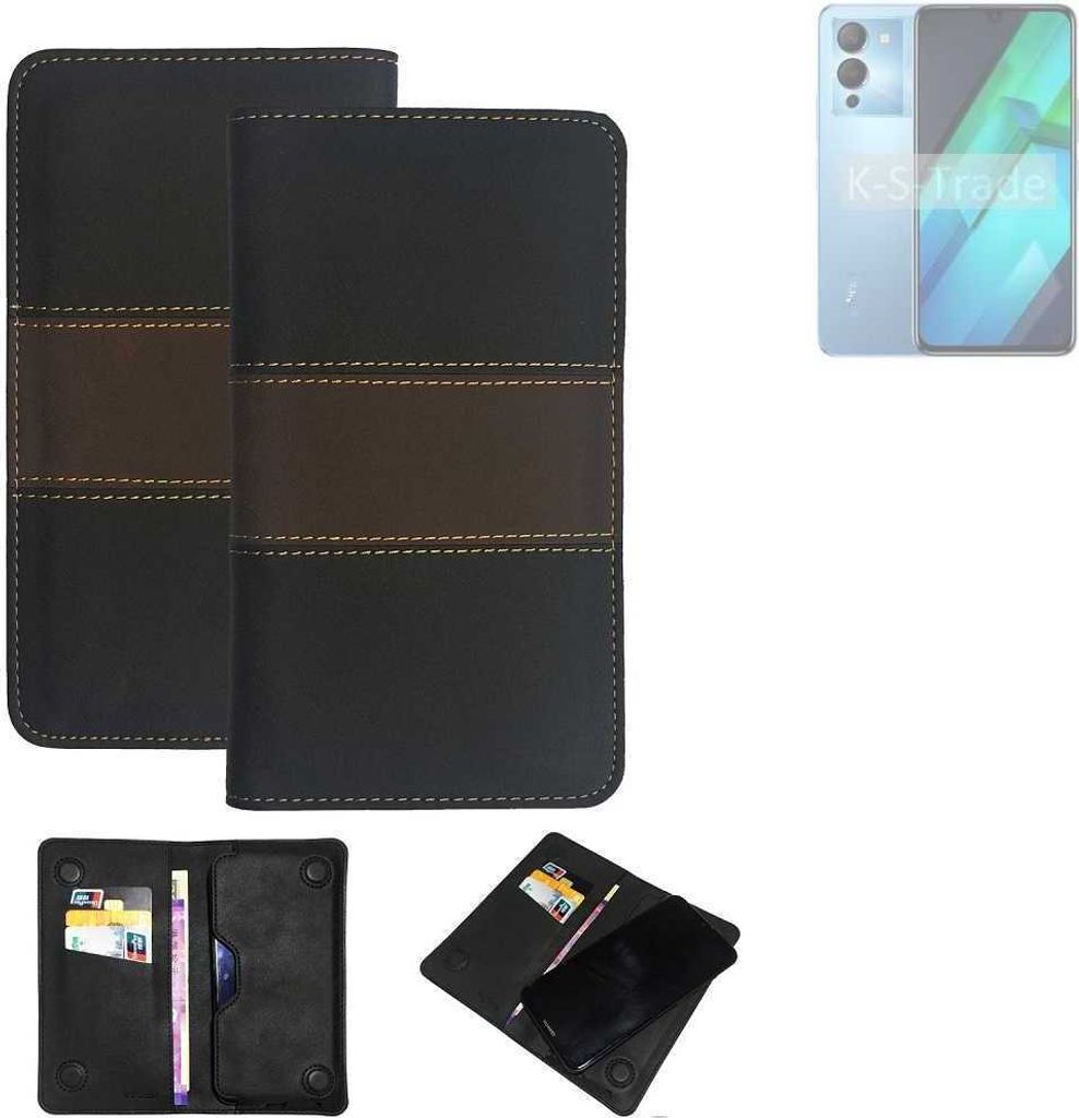 K-S-Trade Hülle Handyhülle kompatibel mit Infinix Note 12 VIP Schutzhülle Walletcase Bookstyle Tasche Schutz Case Handytasche Wallet Cover