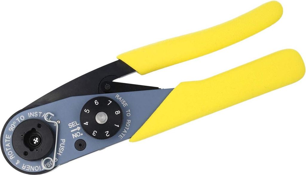 HARTING 4-Kerb Crimpzange für Kontaktart: gedrehte D-Sub Crimpkontakt Querschnitt 0,09mm² - 0,82mm² / AWG28 - AWG18 - 1