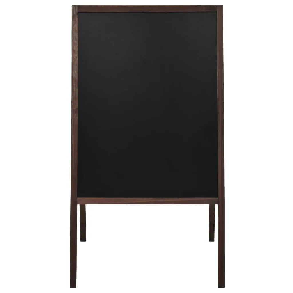 vidaXL Bacheca Clienti Bifacciale 60x80 Legno Cedro | Cavalletto Pubblicitario