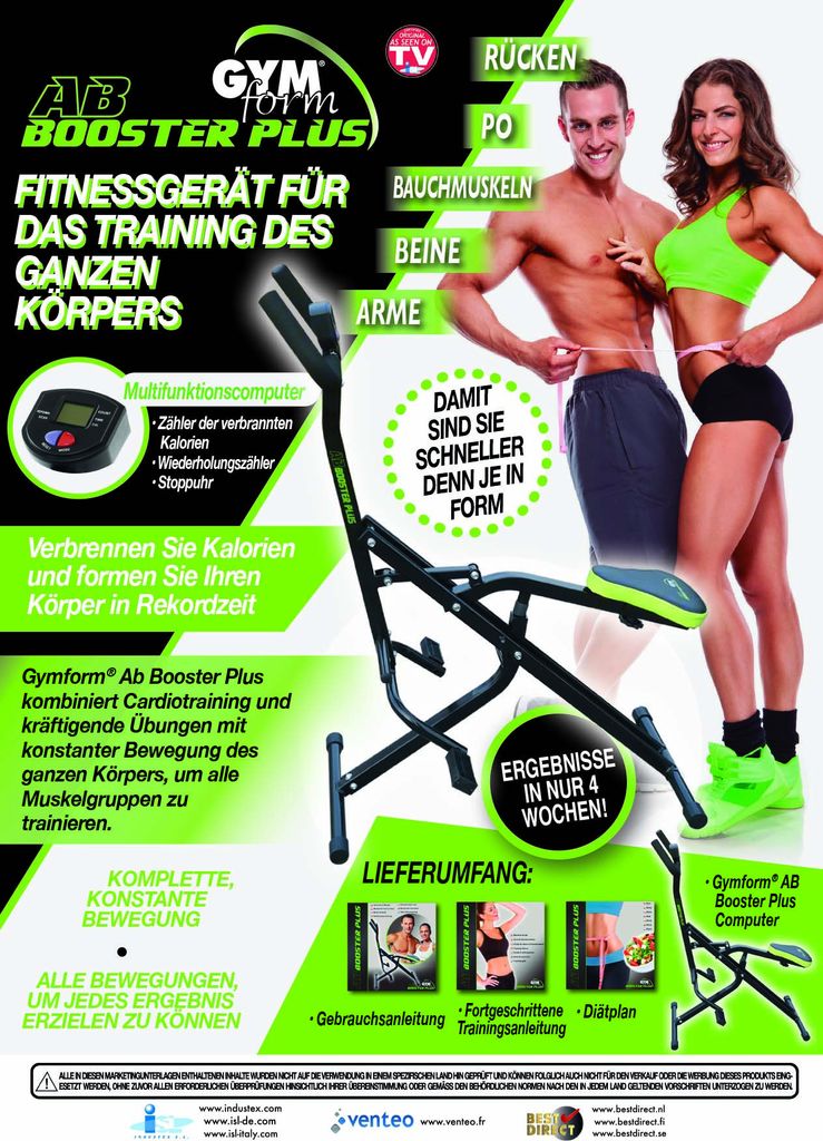 Gymform® Ab Booster PLUS - Ganzkörper - Trainingsgerät, Produktbild 13