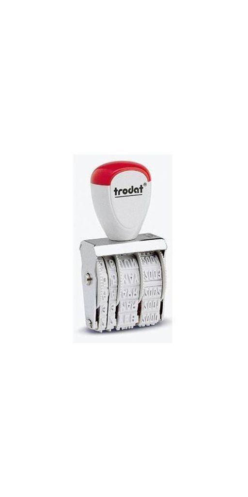trodat Datumstempel Classic 54070 18x3mm silber Produktbild 