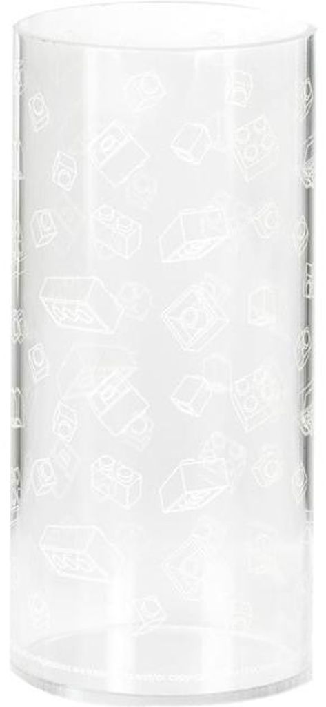 Vaso cilindrico LEGO, linea "Brick Art" (trasparente) Immagine del prodotto 