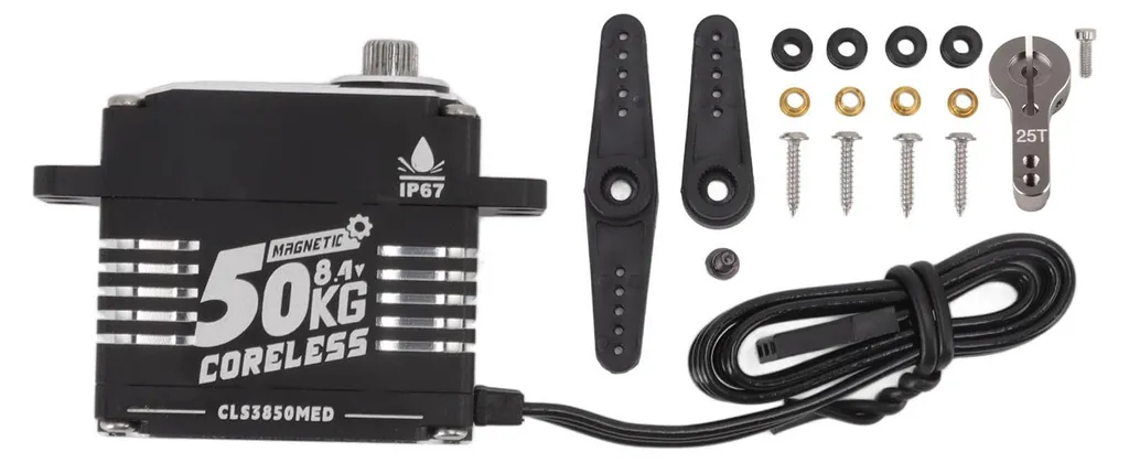 Servomoteur numérique 50kg étanche avec engrenages en métal pour RC 180°