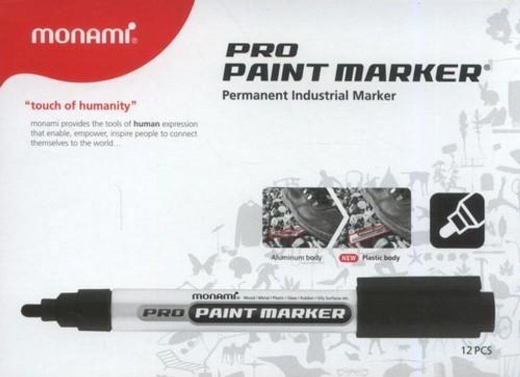 Marker Olejowy Monami Czarny A'12 3016 Zdjęcie produktu 