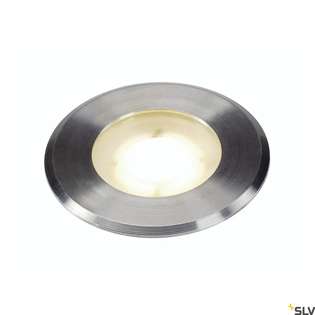 Spot de sol étanche IP67 inox Dasar Flat 80 pour allée et extérieur