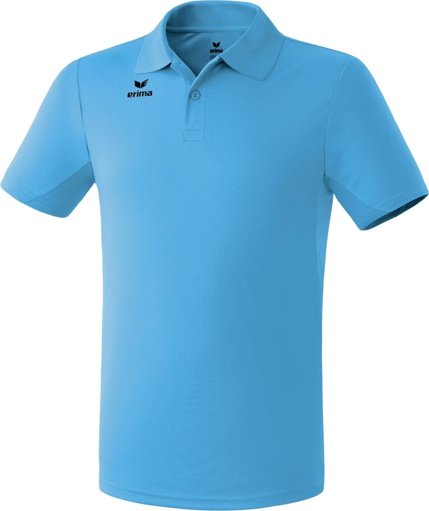 Erima Training Funktions Poloshirt Kurzarm Polohemd Herren hellblau Gr M