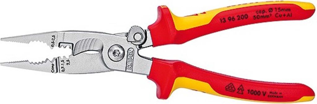 Knipex 13 96 200 Multifunktionszange 50 mm² (max) 0 awg Immagine del prodotto 