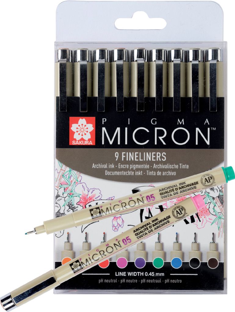 SAKURA Fineliner PIGMA MICRON 05 9er Etui