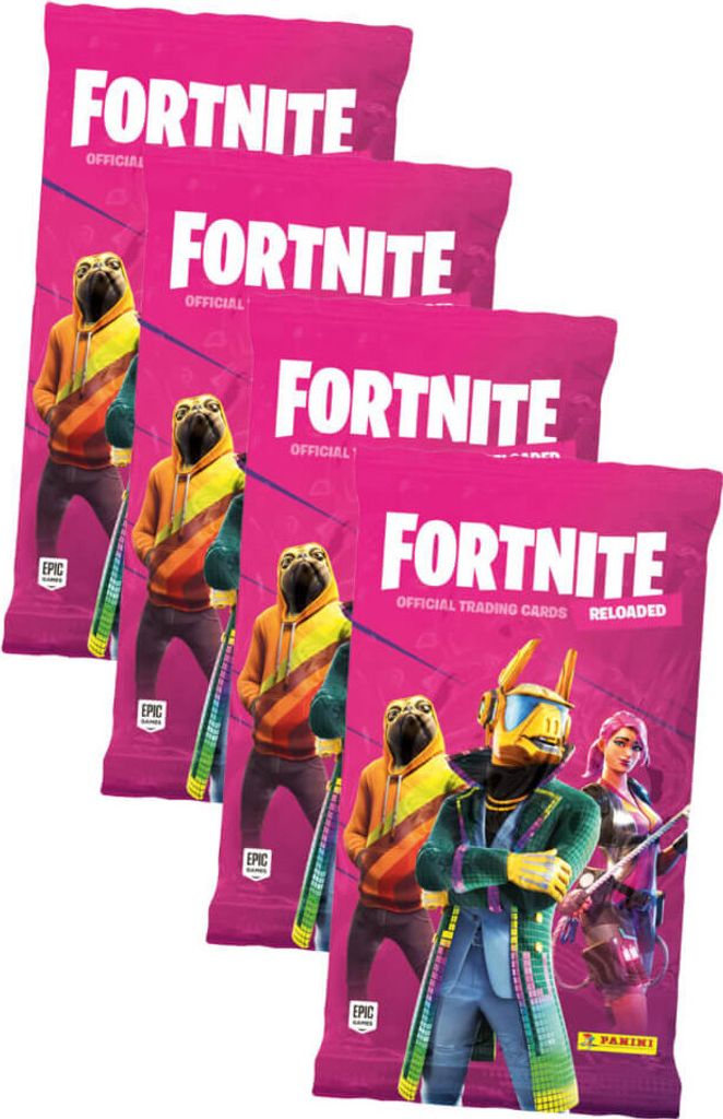 Fortnite Trading Cards Reloaded Serie 2 (2020) Sammelkarten - 4 Booster