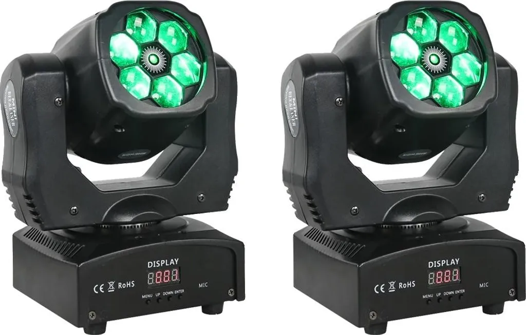 Lumières LED Moving Head 90W DMX 13 Canaux - Pack de 2 Projecteurs Lyre EU