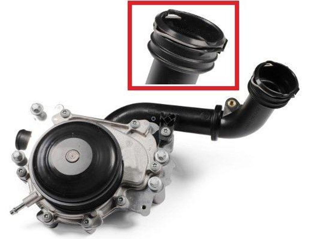 HEPU Kühlmittelpumpe Wasserpumpe passend für MERCEDES-BENZ C-Klasse Limousine (W204) P1613A-TH-2