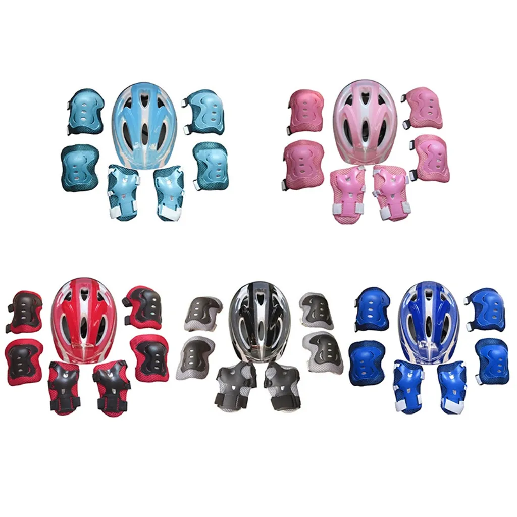 6X Schonerset Kinder Protektoren Inliner Schutz Knieschoner 6-teiliges Schonerset Für Kinder - Protektoren Für Inliner, Skateboard & Mehr 6-teiliges Schoner Set
