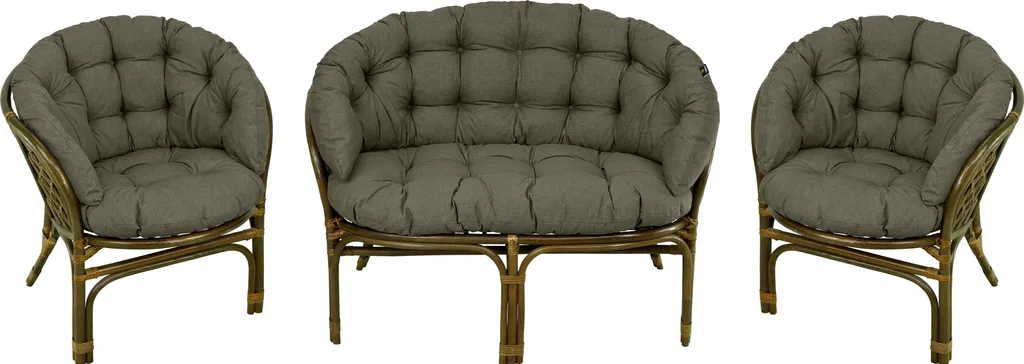 Cuscino Imbottito per Set Rattan Bahama: Comfort per Sedia e Panca