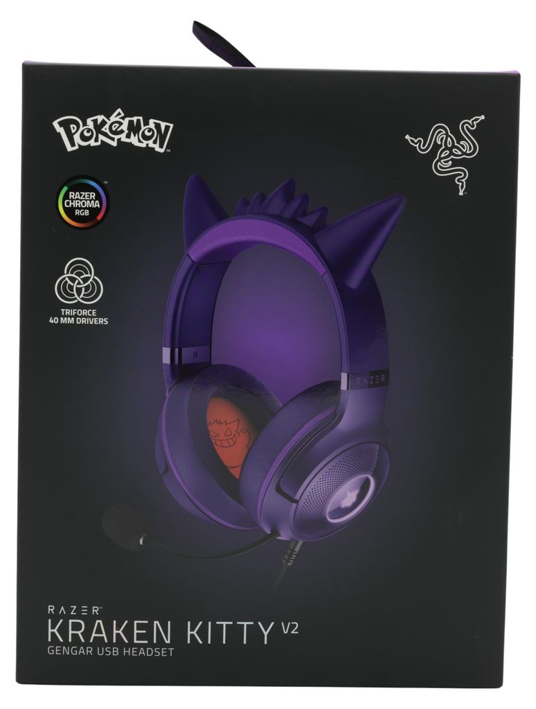 Razer Kraken Kitty V2 - Pokйmon Gengar Ed. kabelgebundenes Gaming Headset