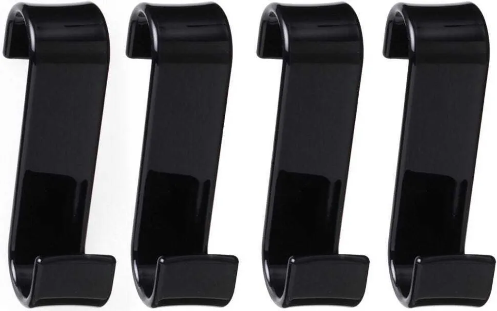 Set 4 Appendiabiti Neri Merlino per Scaldasalviette: Stile Minimal