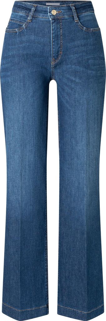 Mac - Damen 5-Pocket Jeans, WIDE Authentic (5228-90-0387L), Größe:W42, Länge:L30, Farbe:fashion blue washed (D620)
