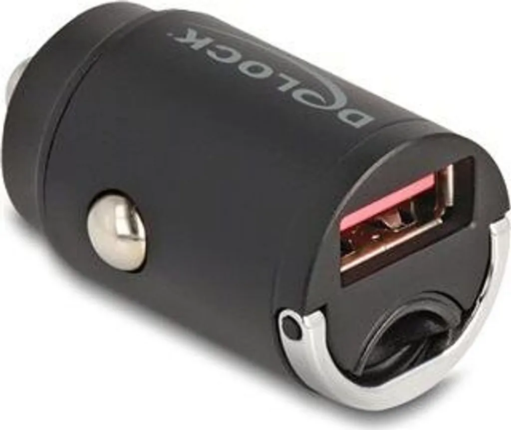 Adattatore Ricarica Auto Delock 18W USB-A: Efficienza e Sicurezza Mini - 1