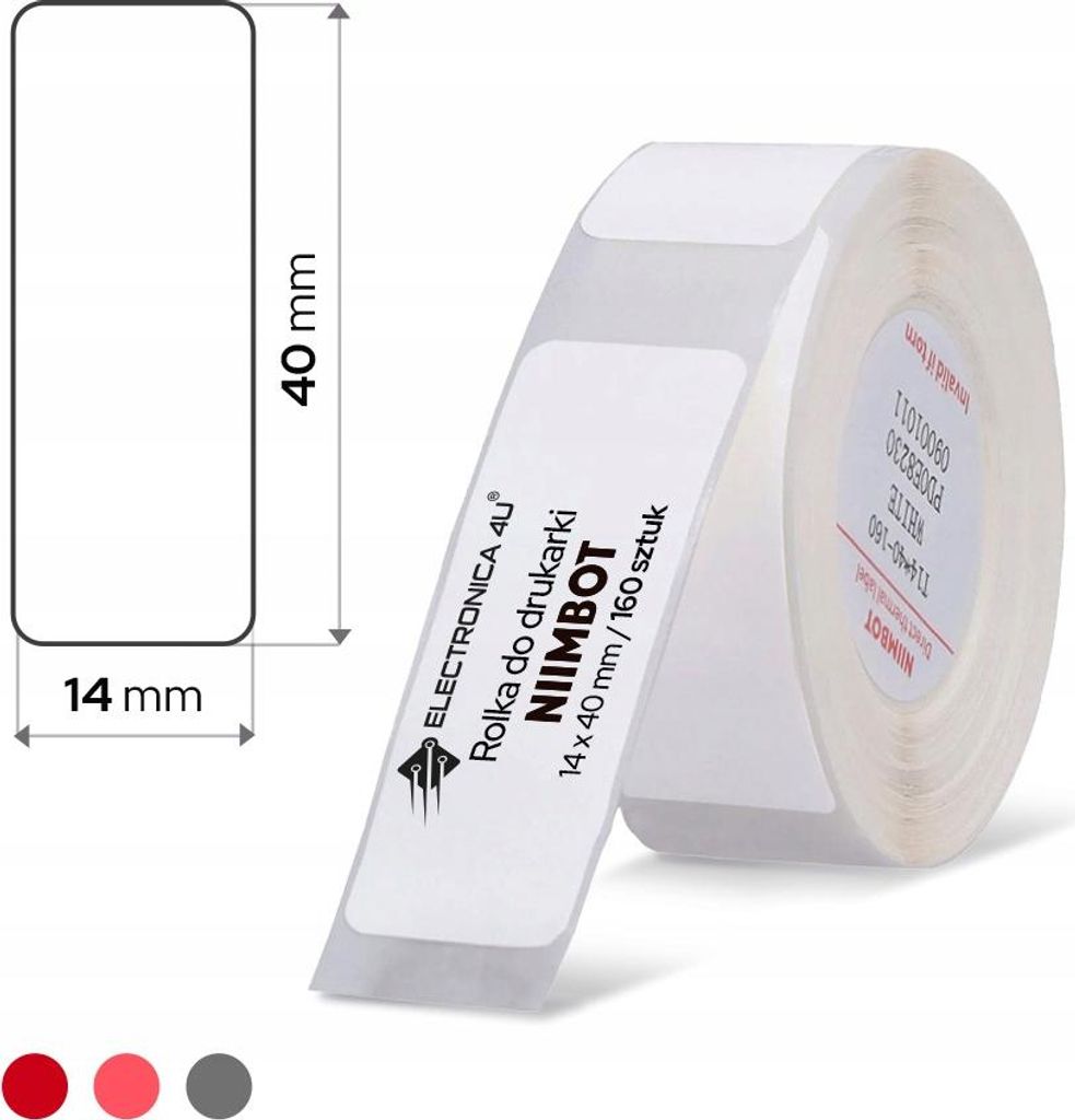 Samolepiace termálne štítky Niimbot D11 D110 D101 H1S 14x40 Obrázok produktu 