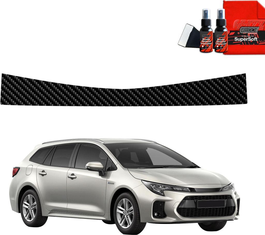 Kohlenstoff Schutzfolie Grizz Protector für Ladekante - Toyota Corolla Kombi Facelift (2022-2025)