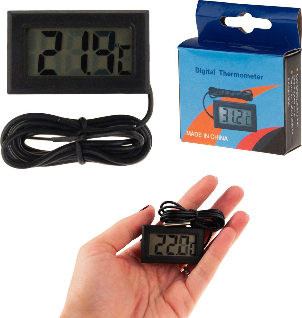 Elektronisches Lcd-Thermometer Mit Aquariumsonde