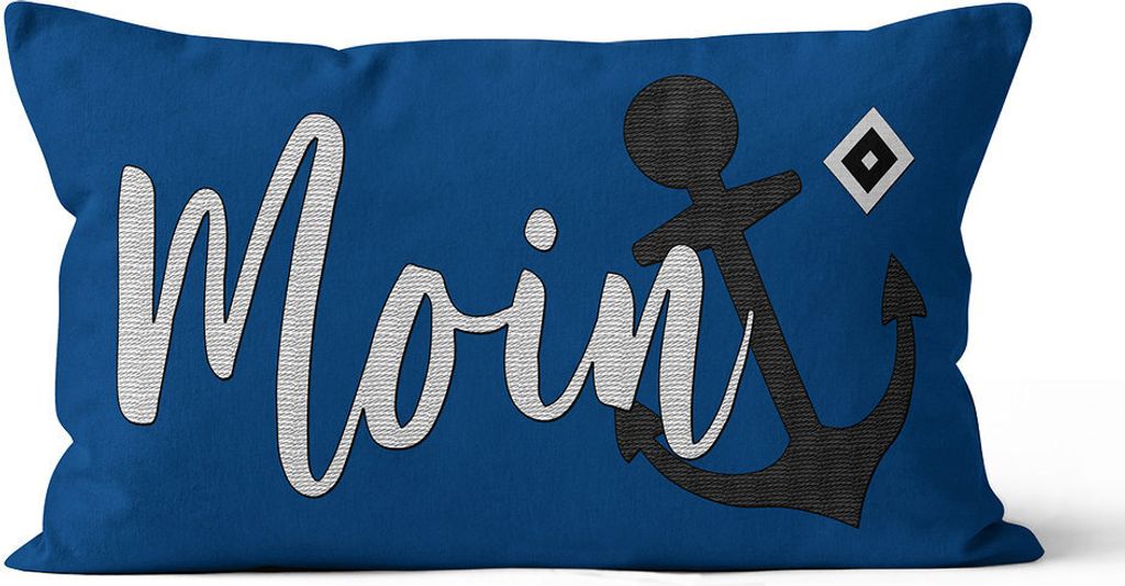 Hamburger SV HSV kývací vankúš "Moin" 45 x 26 cm Obrázok produktu 
