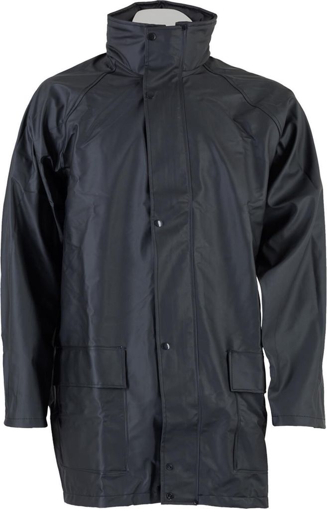 Terrax PolyurethanStretch Regenjacke schwarz Gr. S