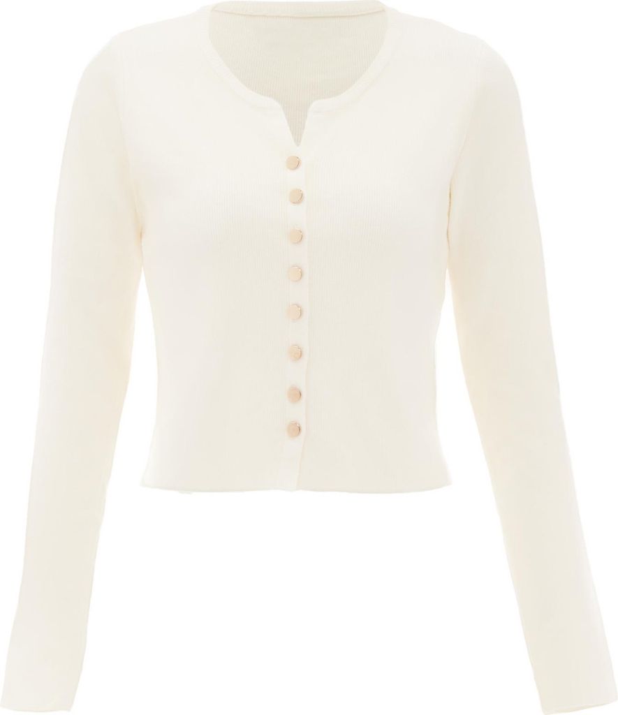 NAEMI damen strickjacke - wollweiss, XS/S