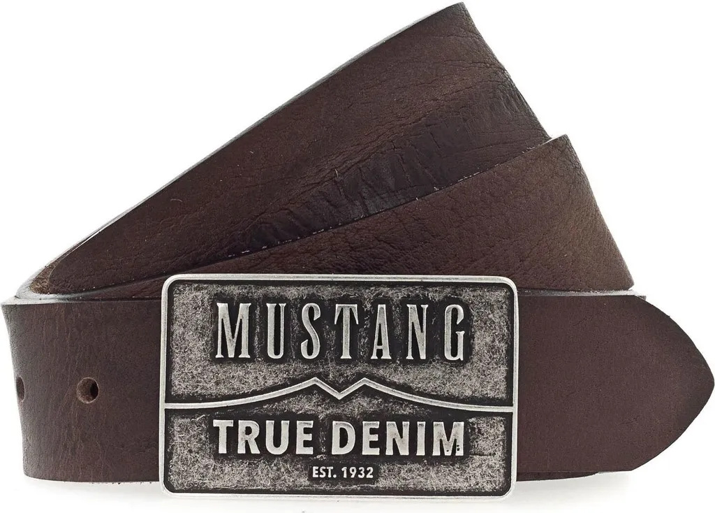 Cintura MUSTANG Uomo in Pelle W115 Dark Brown - Un Regalo di Qualità