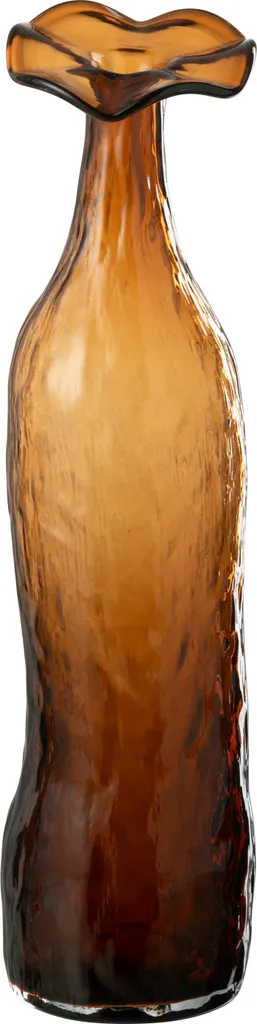 Vase en verre soufflé marron grand modèle pour décoration de salon