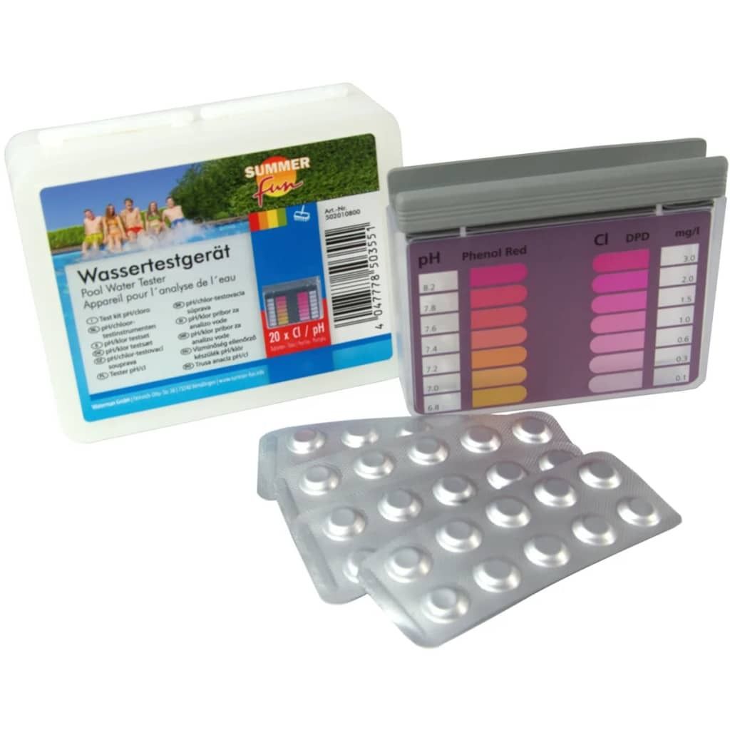 Summer Fun 502010800NL, Wasser-Testkit, Chlorine (Cl2), pH, Produktbild 
