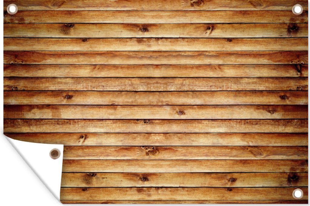 MuchoWow 60x40 cm Outdoor-Poster Gartendeko Sichtschutz Garten Poster für den Garten Wand - Regale - Holz
