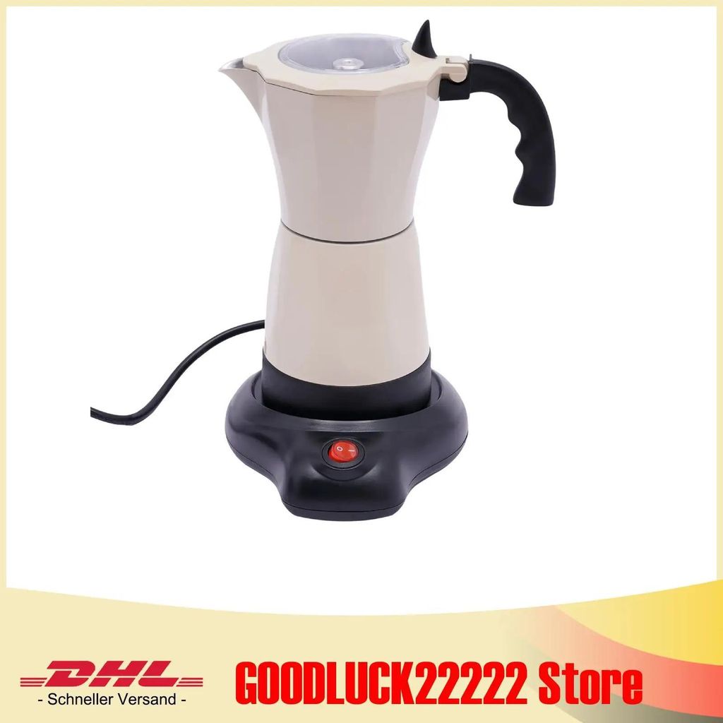 Espressomaschine - Kaffeemaschine - Freistehend - Mit Standfuß - 480 W - Hohe Effizienz - Langlebige Bauweise - Sicherheitsfunktion - Weiß