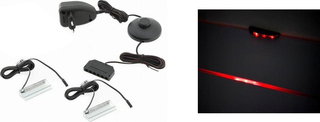 Furniture24 LED-Beleuchtung, 2er Set, rot, SOHO-Kollektion, für Wohnzimmer