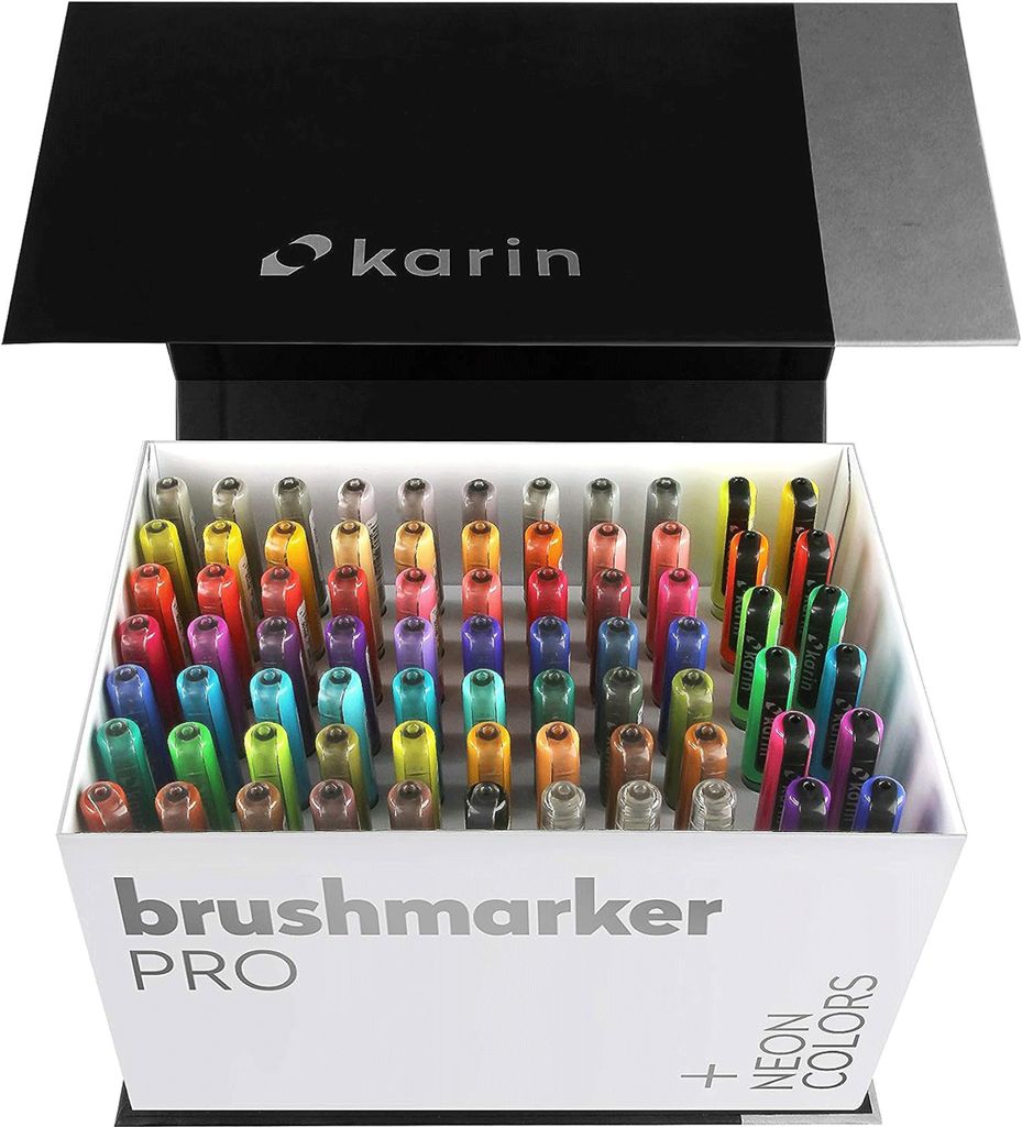 Karin brushmarker Set Mega Box Plus 72 Farben Brushpens