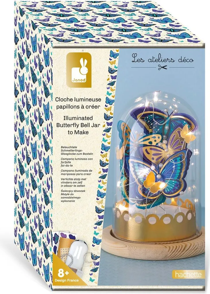 Janod: Il Sogno delle Farfalle Illuminate - Kit Creativo Artigianale