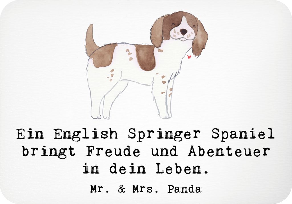 Mr. & Mrs. Panda magnet English Springer Spaniel Freude - Weiß - Geschenk, treuer Begleiter, Hunderassen Eigenschaften, Hundebesitzer, bildmagnet,...