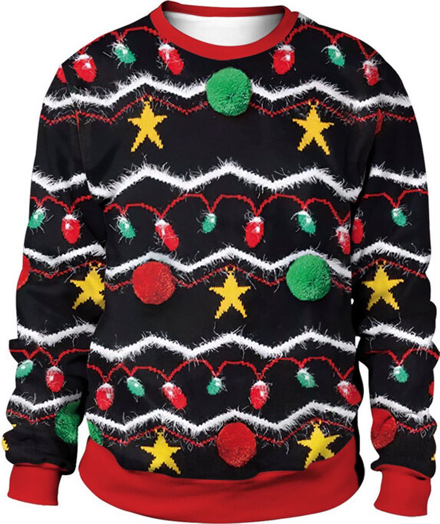 ASKSA Herren Damen Weihnachtspullover Christmas Sweater Birthday Sweater fuer Weihnachtsparty, Gruen, 4XL