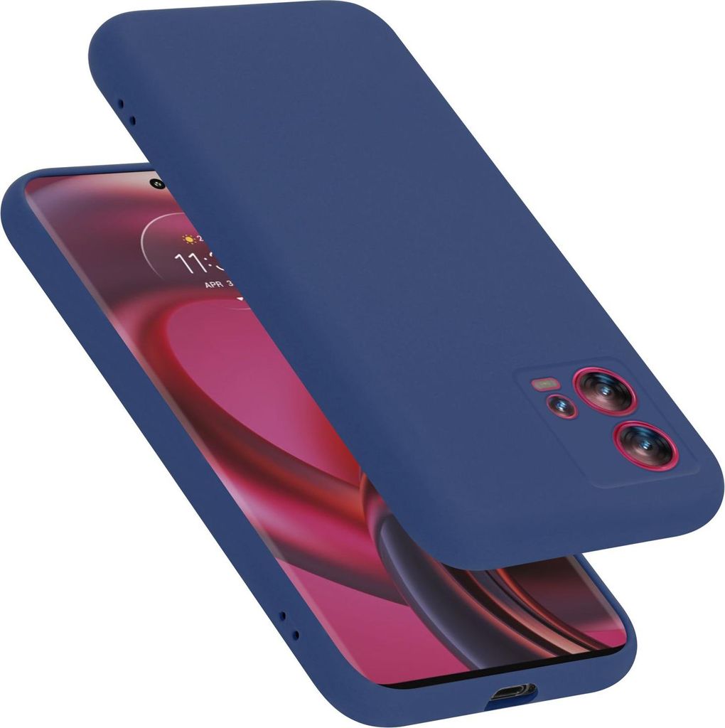 Cadorabo Hülle für Motorola EDGE 30 FUSION Hülle Silikon Handyhülle Case aus flüssigem Silikon, Kratzfeste und stoßfeste Schutzhülle für Mo...