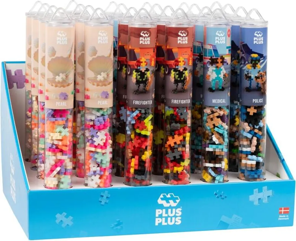 Kit de construction Plus-Plus Héros du quotidien : 24 tubes pour enfants